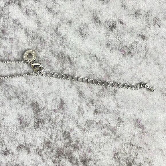 NEW Kenneth Jay Lane Necklace and Earrings Coordinating Set Silver CZ Jewelry - Picture 10 of 12